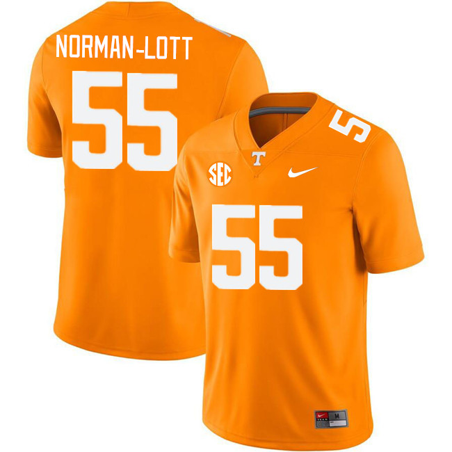 Men #55 Omarr Norman-Lott Tennessee Volunteers College Football Jerseys Stitched Sale-Orange